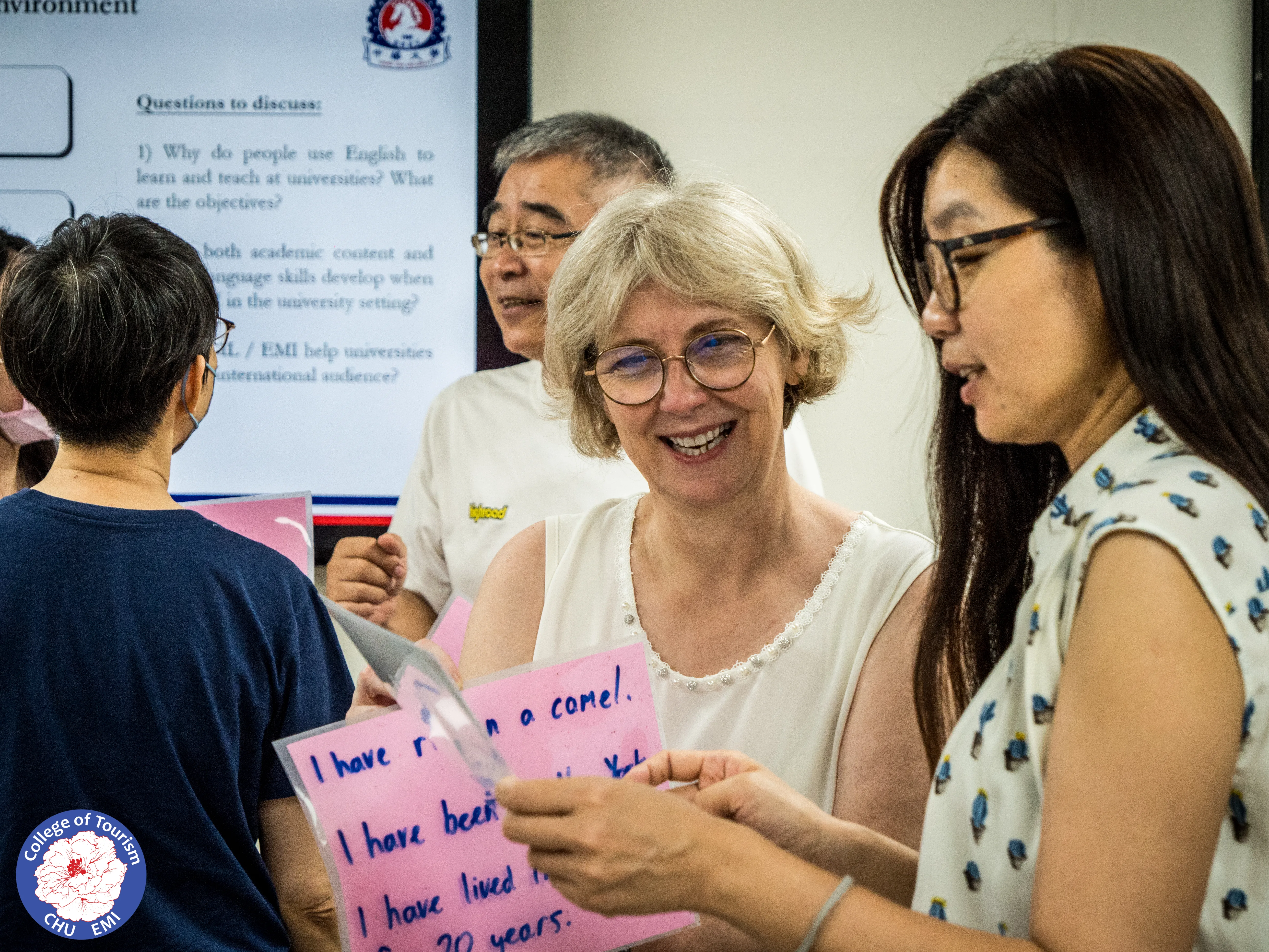 Teachers discussing new concepts and ideas